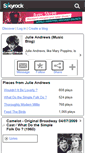 Mobile Screenshot of damejulieandrews.skyrock.com