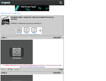 Tablet Screenshot of handball-video.skyrock.com