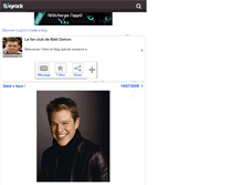 Tablet Screenshot of fanclubmattdamon.skyrock.com