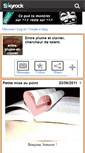 Mobile Screenshot of entre-plume-et-clavier.skyrock.com