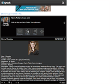 Tablet Screenshot of ginny-harry07.skyrock.com