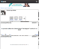 Tablet Screenshot of colonelreyelofficiel.skyrock.com