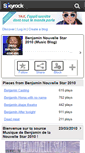 Mobile Screenshot of benj-nouvelle-star-zic.skyrock.com