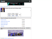 Tablet Screenshot of benj-nouvelle-star-zic.skyrock.com