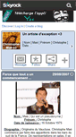 Mobile Screenshot of christophe-mae-x3.skyrock.com