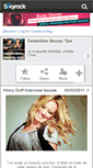 Mobile Screenshot of celebrities-beauty-tips.skyrock.com