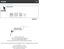 Tablet Screenshot of 0niriq.skyrock.com