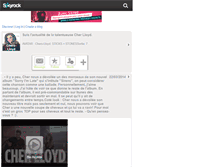 Tablet Screenshot of chers-lloyd.skyrock.com