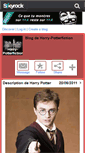 Mobile Screenshot of harry-potterfiction.skyrock.com