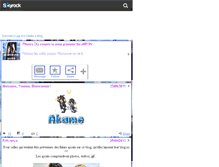 Tablet Screenshot of akame-no-yume.skyrock.com