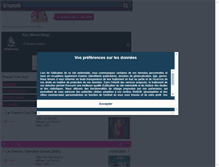Tablet Screenshot of kyo-chansons.skyrock.com