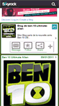 Mobile Screenshot of ben-10-ultimate-alien.skyrock.com