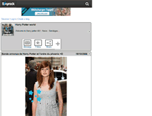 Tablet Screenshot of harry-potter401.skyrock.com