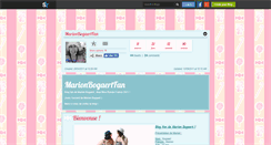 Desktop Screenshot of marionbogaertfan.skyrock.com