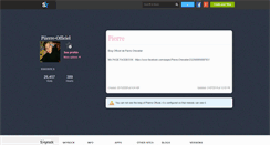 Desktop Screenshot of piierre-officiel.skyrock.com
