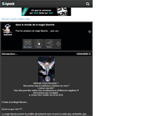 Tablet Screenshot of magie----blanche.skyrock.com