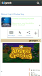 Mobile Screenshot of animal-crossing3ds.skyrock.com