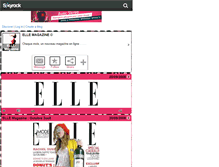 Tablet Screenshot of elle-magazine.skyrock.com