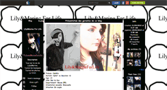 Desktop Screenshot of lilyandmarineforlife.skyrock.com
