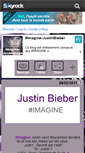 Mobile Screenshot of imagine-justinbieber.skyrock.com