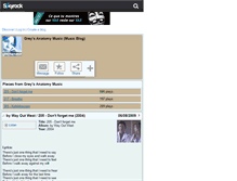 Tablet Screenshot of greysanatomysongs.skyrock.com
