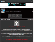 Tablet Screenshot of critique-rapfr.skyrock.com