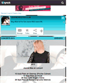 Tablet Screenshot of jeannemasfanclub.skyrock.com