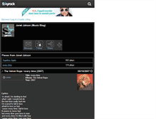 Tablet Screenshot of janet-jakson.skyrock.com