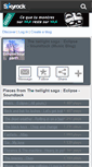 Mobile Screenshot of eclipsesoundtrack-part1.skyrock.com