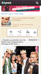 Mobile Screenshot of hayden-lesleypanettiere.skyrock.com