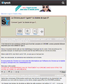 Tablet Screenshot of chromecontrediabete.skyrock.com