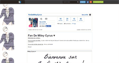 Desktop Screenshot of fandemileycyrus.skyrock.com