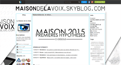 Desktop Screenshot of maisondelavoix.skyrock.com