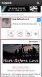 Mobile Screenshot of hatebeforelove.skyrock.com