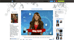 Desktop Screenshot of mileyfanclub.skyrock.com