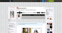 Desktop Screenshot of maeva-maline-officiel.skyrock.com