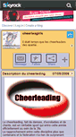 Mobile Screenshot of cheerleagirls.skyrock.com