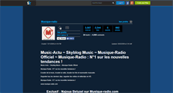 Desktop Screenshot of musique-radio.skyrock.com