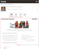 Tablet Screenshot of disneychannel-streaming.skyrock.com