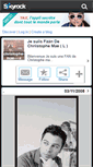 Mobile Screenshot of christophe-mae----x.skyrock.com