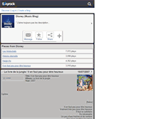 Tablet Screenshot of disney-song-2.skyrock.com
