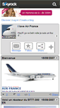 Mobile Screenshot of iloveairfrance.skyrock.com