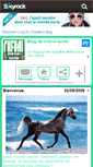 Mobile Screenshot of cheval-sante.skyrock.com