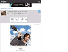 Tablet Screenshot of fandefrederic03100.skyrock.com