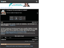Tablet Screenshot of handballeur75.skyrock.com