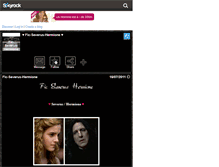 Tablet Screenshot of fic-severus-hermione.skyrock.com