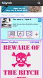 Mobile Screenshot of beware-this-bitch.skyrock.com