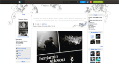 Desktop Screenshot of benjamin-siksou-artiste.skyrock.com