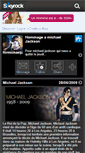 Mobile Screenshot of formichaeljackson.skyrock.com