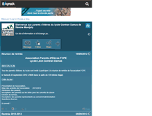 Tablet Screenshot of fcpe-lycee-lg-damas-973.skyrock.com